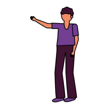 İzole edilmiş Avatar Adam vektör tasarımı