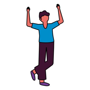 İzole edilmiş Avatar Adam vektör tasarımı