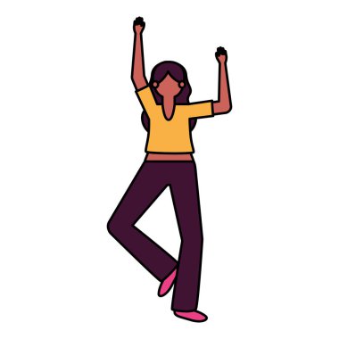 İzole edilmiş Avatar kadın vektör tasarımı