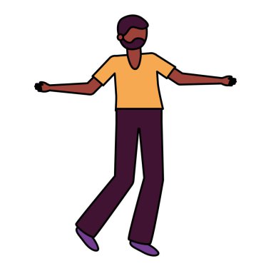 İzole edilmiş Avatar Adam vektör tasarımı