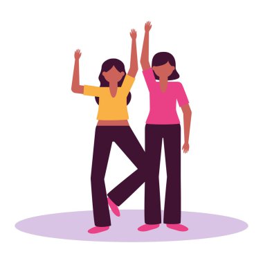 İzole kadın vektör tasarımı