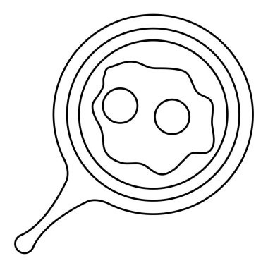 İzole kahvaltı yumurta vektör tasarımı