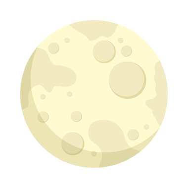 dolunay parlak izole simgesi