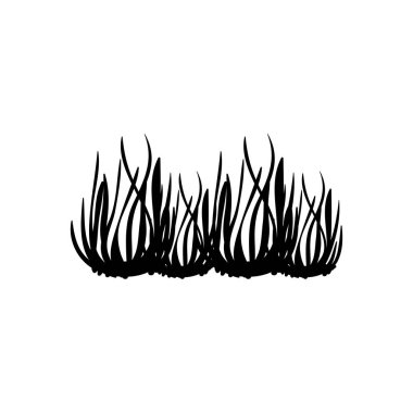 çim bitkiler doğa izole simgesi