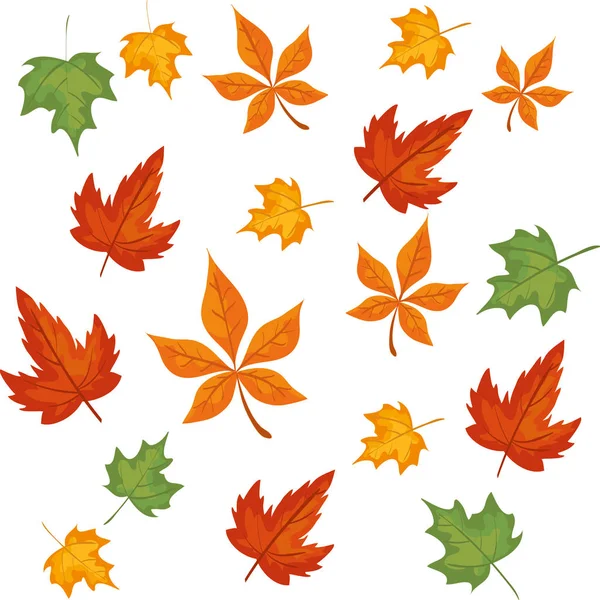 Patroon van herfst Leafs decoratie — Stockvector
