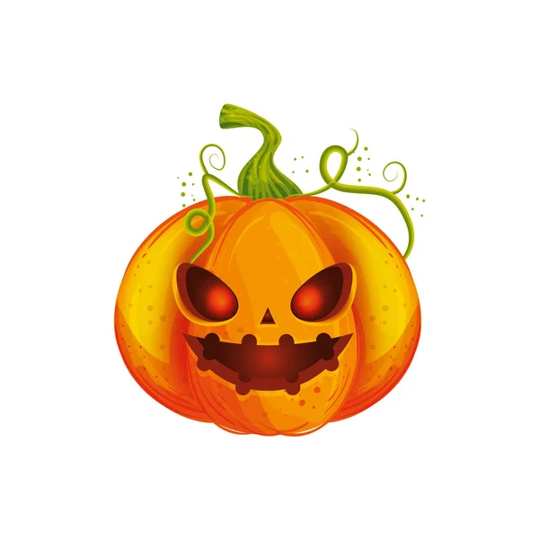 Traditionelle Ikone für Halloween-Kürbis — Stockvektor