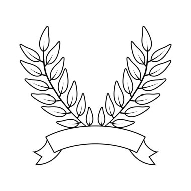 yapraklar ve kurdele dekoratif taç ile sonbahar dalı