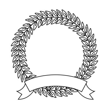 yapraklar ve kurdele dekoratif taç ile sonbahar dalı