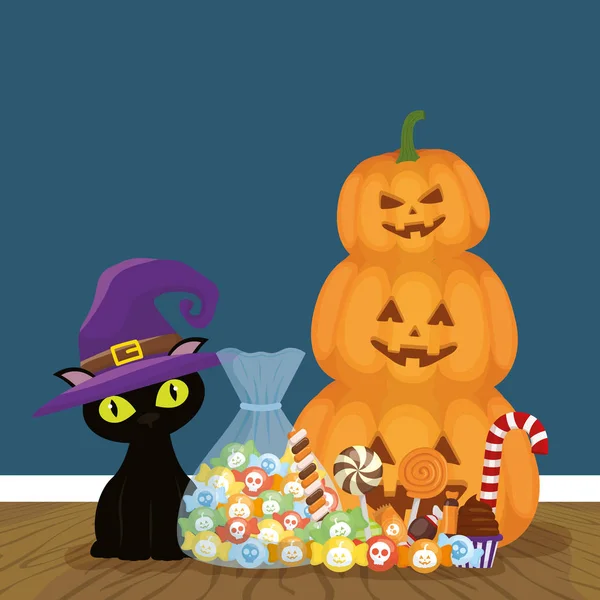 Trick or Treat-Happy Halloween — Stockvector