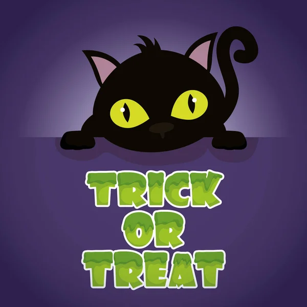 Trick or treat - joyeux Halloween — Image vectorielle