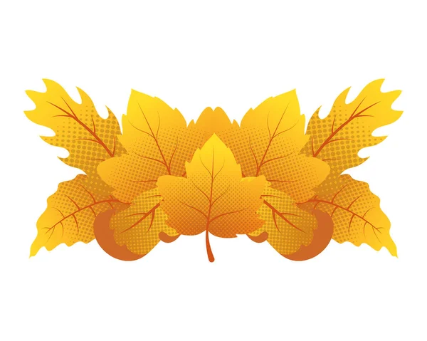 秋の葉の葉の季節の装飾 — ストックベクタ