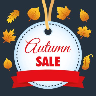 sonbahar satış dairesel mevsimlik çerçeve