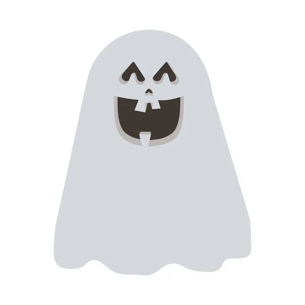 Halloween ghost floating character icon — Stock Vector