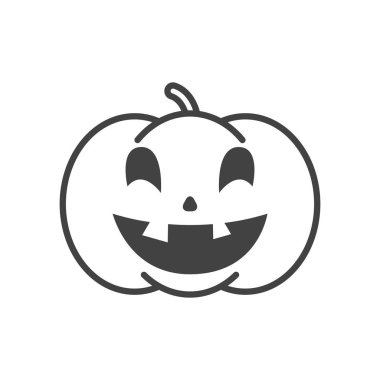 yüz karakteri ile halloween kabak