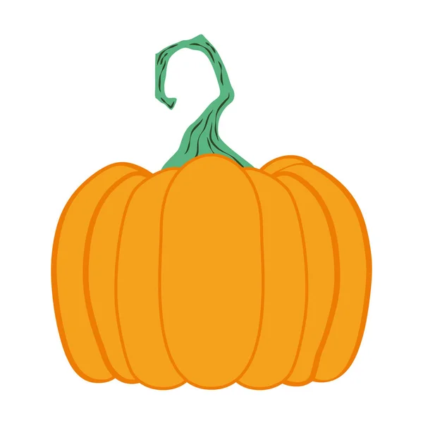 Halloween græskar frugt sæsonbestemt ikon – Stock-vektor