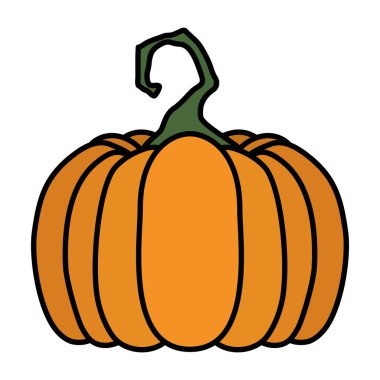 cadılar bayramı kabak meyve mevsim ikonu