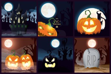 cadılar bayramı karanlık sahneleri demeti