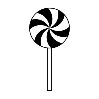 cadılar bayramı tatlı lolipop şekerler simgesi