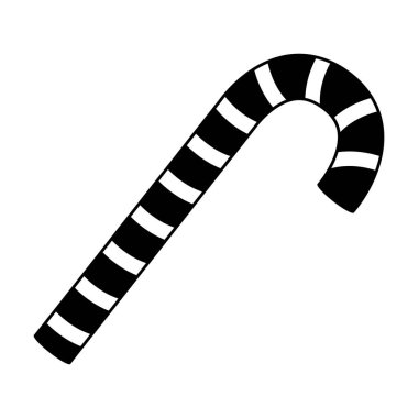 Cadılar bayramı tatlı baston şeker ikonu