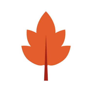 sonbahar yaprağı mevsimsel izole simgesi