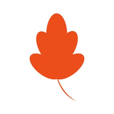 sonbahar yaprağı mevsimsel izole simgesi