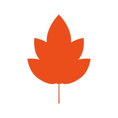 sonbahar yaprağı mevsimsel izole simgesi