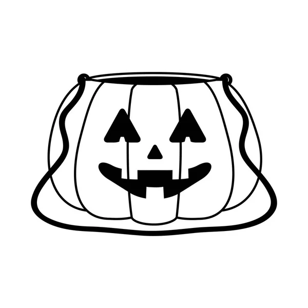 Halloween calabaza temporada aislado icono — Vector de stock