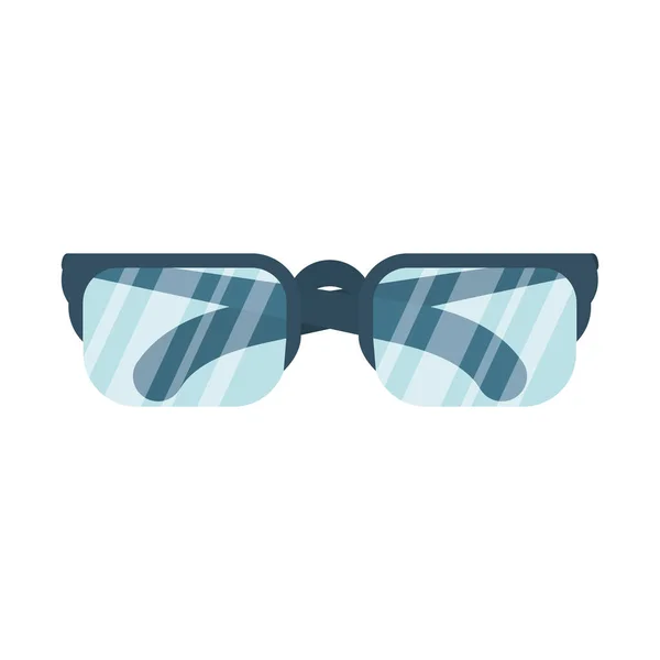 Occhiali occhiali ottici icona isolata accessorio — Vettoriale Stock
