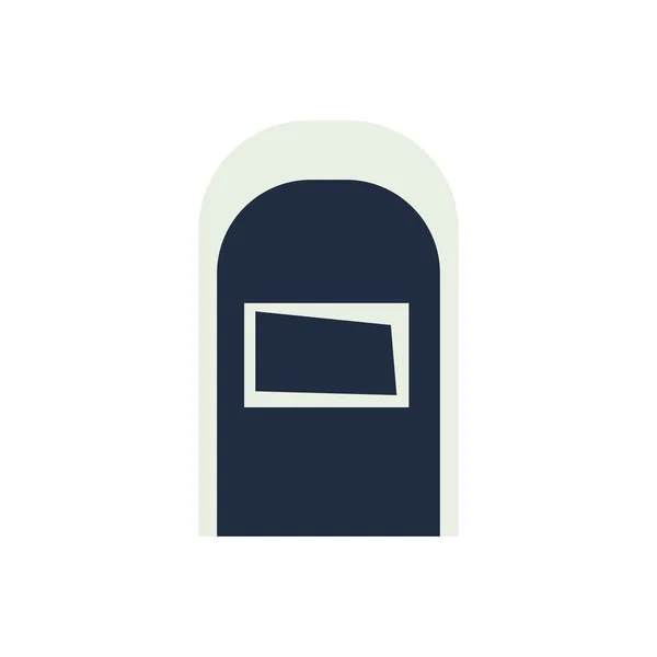 Cementerio cementerio rasgar icono aislado — Archivo Imágenes Vectoriales