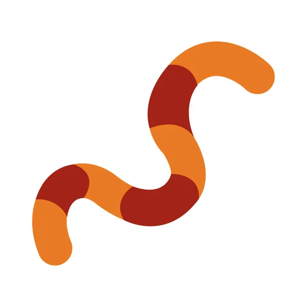 Serpent halloween animal isolé icône — Image vectorielle