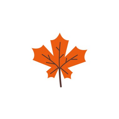 sonbahar yaprağı mevsimsel izole simgesi