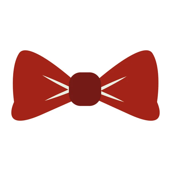 Fita bowtie decoração ícone isolado — Vetor de Stock