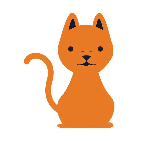 Halloween kočka maskot sezónní ikona — Stockový vektor