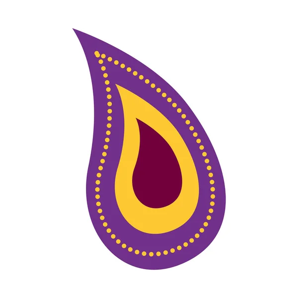 Diwali fest mandala ethnicité icône — Image vectorielle