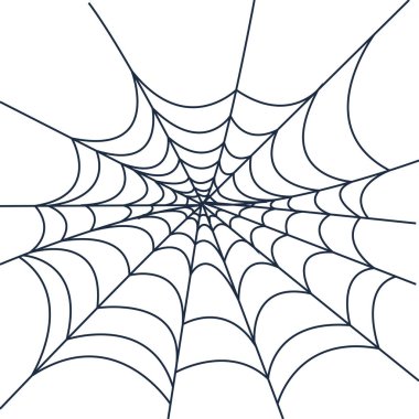 spiderweb halloween çizgi stil simgesi