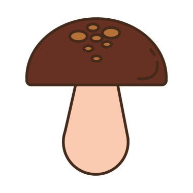 Mantar sonbahar mevsimsel izole ikonu