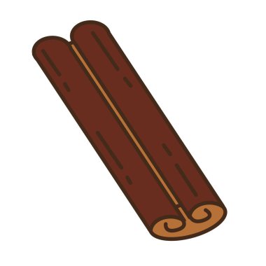 Tarçın Sonbaharı Mevsimsel izole ikonu