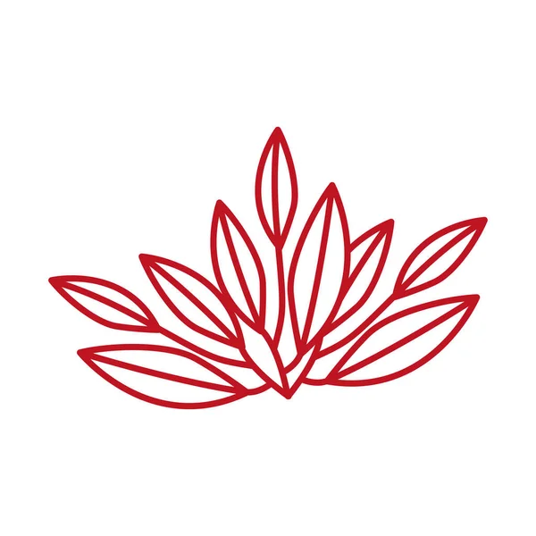 Осінні листя рослини сезонна ізольована ікона — стоковий вектор