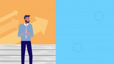 Paralı iş adamı video animasyonu