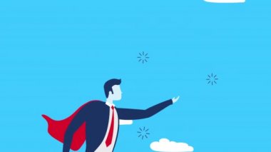 Kahraman uçuşu yapan iş adamı