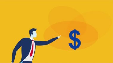 Para sembolü olan işadamı