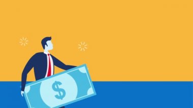 İşadamı fatura dolarını kaldırıyor