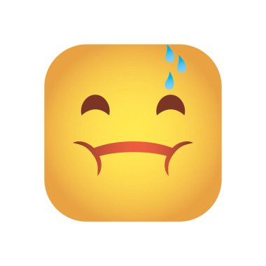 kare duygu simgesi karakter simgesi