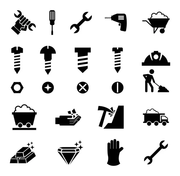 Isolated construction icon set vector design — Stock Vector