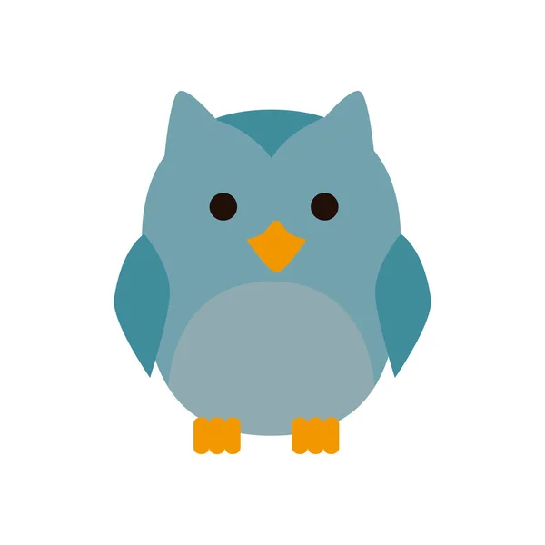 Хеллоуїн сова тварина ізольована ікона — стоковий вектор