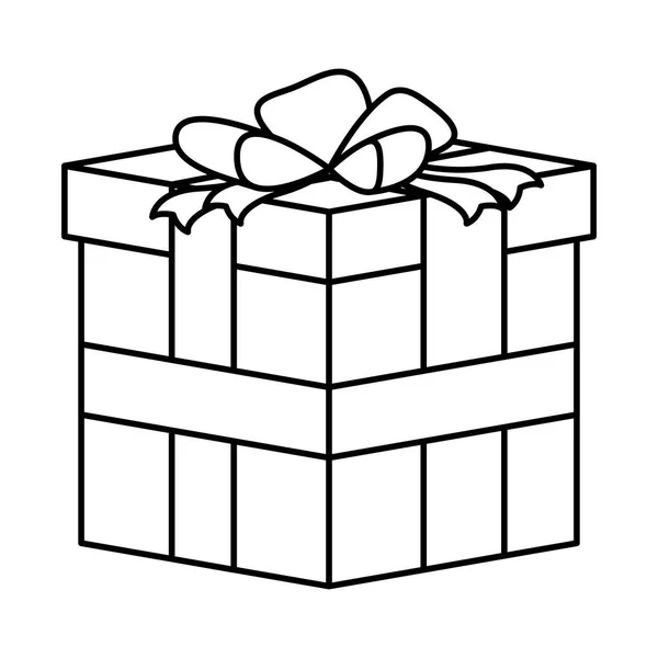 선물 상자 제공 고립된 아이콘 — 스톡 벡터