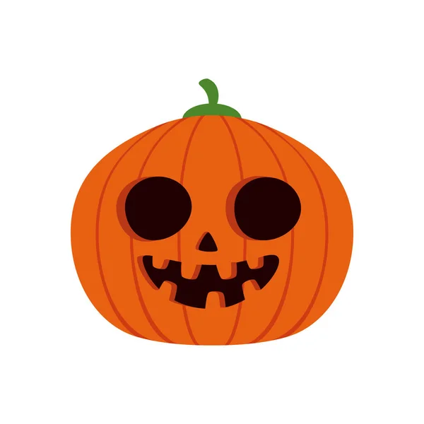 Zucca di Halloween icona isolata tradizionale — Vettoriale Stock