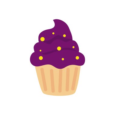 Cadılar bayramı keki izole edilmiş lezzetli bir ikon