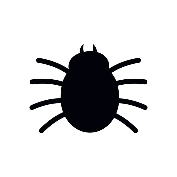 Ikona Halloween owad pająk na białym tle — Wektor stockowy