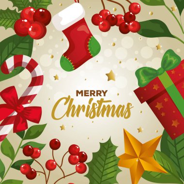 Süslü mutlu noeller posteri